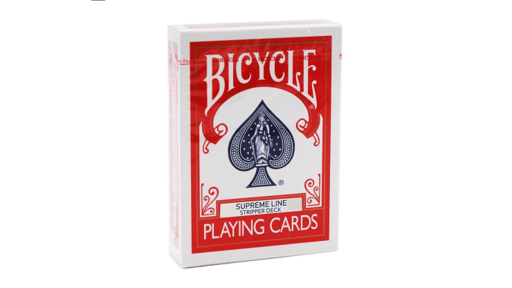 Jeu de cartes Bicycle Supreme Line BiseautÃ© rouge