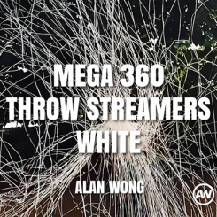 Mega 360 Throw Streamers (Blanc)
