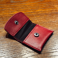The Cowhide Coin Wallet (red)