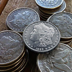 Coquille expans&eacute;e Morgan Dollar Unicorn