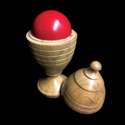 Deluxe Wooden Ball Vase