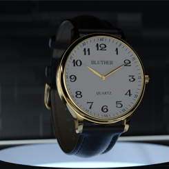 Infinity Watch V.3 - cadran blanc et or (version stylo)