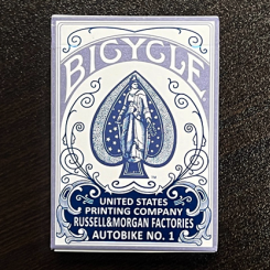 Jeu de cartes Bicycle Foil Autobike No. 1 bleu