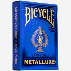 Jeu de cartes Bicycle Metalluxe Bleu