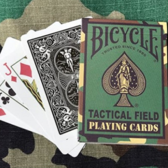 Jeu de cartes Bicycle Tactical Field jungle green