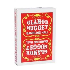 Jeu de cartes Glamor Nugget rouge sombre