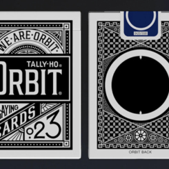 Jeu de cartes Orbit Tally Ho Circle Back Noir