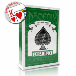 Jeu de cartes Phoenix Vert (Large index)