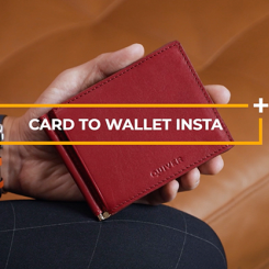 Modern Card To Wallet Insta (rouge)