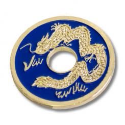 Pièce chinoise Dragon bleu $1/2