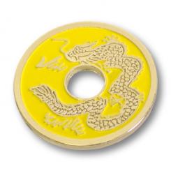 Pièce chinoise Dragon jaune $1/2