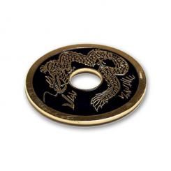 Pièce chinoise Dragon noire $1/2
