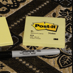 Post-it & Sharpie