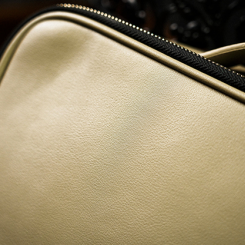 Close-up Bag Luxury Cuir véritable (Beige)