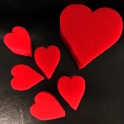 Sponge Heart Set (rouge)